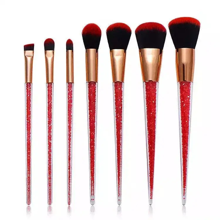 Sweet Sugar Crystals Makeup Brush Set - Very Cherry