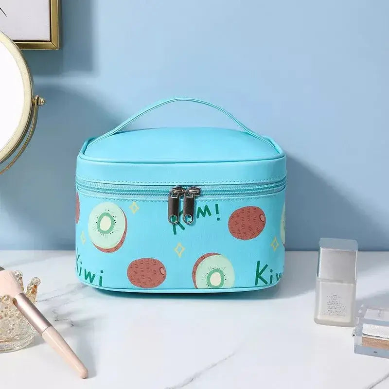 Sweet Summer Fruit Makeup Bag - Blue