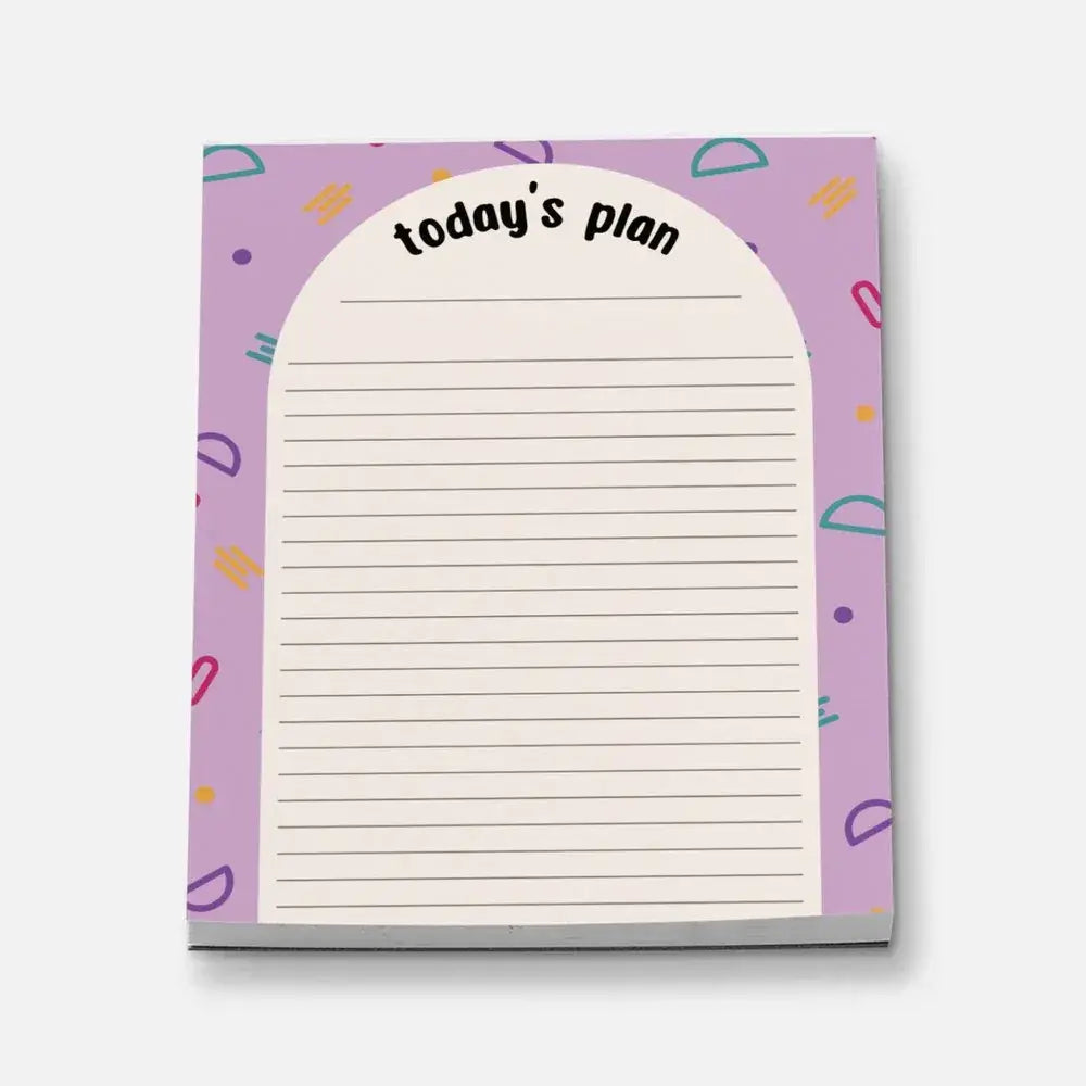Today's Plan Purple Mini Stationery Notepad